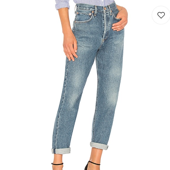 high rise loose fit jeans